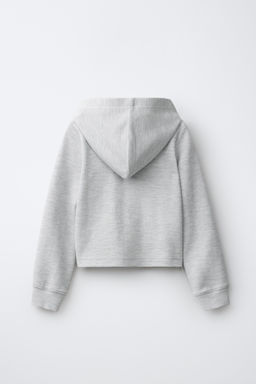 CHAQUETA CON CAPUCHA WAFFLE GYM / Gris vigor? - Zara фото 2