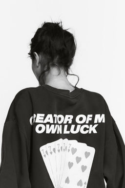 FADED-EFFECT LETTERING SWEATSHIRT - Zara фото 2