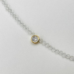 Бусы-Чокер из Горного Хрусталя 38 см +