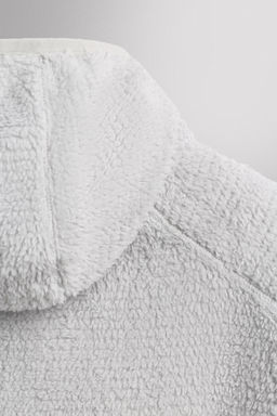 SUDADERA POLAR TEXTURA CAPUCHA / Blanco roto - Zara фото 11