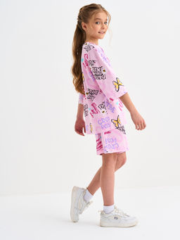 Розовая пижама для девочки с принтом - Kogankids фото 25