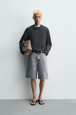 BERMUDA BAGGY FIT / Azul lavado