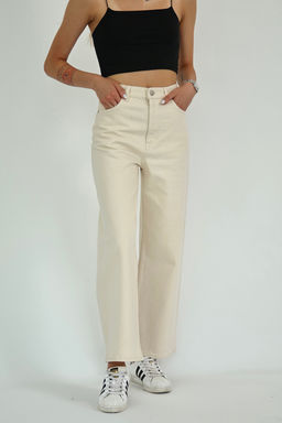 Koyu Kahverengi Yuksek Bel Bilek Boy Culotte %100 Pamuklu Jeans TWOAW26JE00190 - Trendyolmilla фото 21
