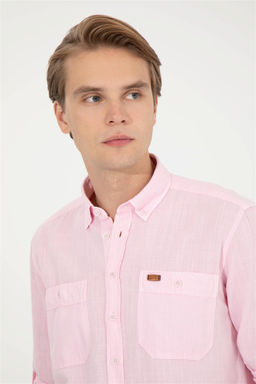 U. S. Polo Assn Мужская пудровая рубашка с длинным рукавом - U.s. polo assn фото 11