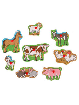 Рамка - вкладыш Весёлая ферма, 8 элементов - Лесная мастерская фото 4