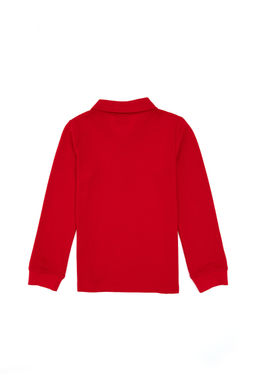 Erkek _ocuk K_rm_z_ Basic Polo Yaka Sweatshirt Sepette S_rpriz _ndirim - U.s. polo assn фото 2
