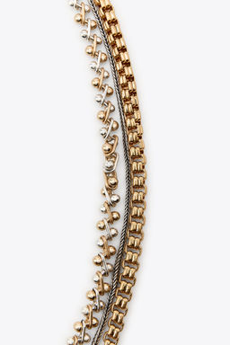 PACK OF 3 CONTRAST CHAIN NECKLACES - Zara фото 4