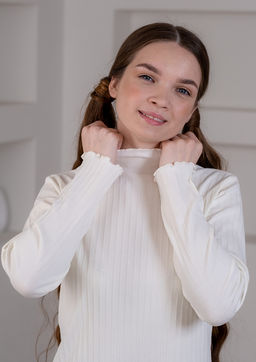 Виола, джемпер трикотажный ванильный/122-60-54 - Alolika фото 16