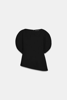 TOP MANGA ABULLONADA ZW COLLECTION / Negro - Zara фото 16