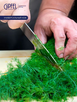 52521 GIPFEL Нож универсальный NORD 12 см. Материал лезвия: хромистая нержавеющая сталь X50CrMoV15. Материал ручки: нержавеющая сталь. Толщина: 2,3мм - Werner фото 2