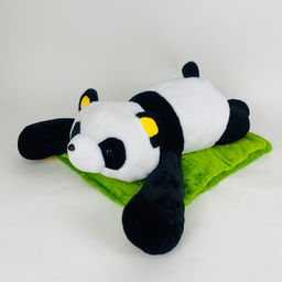 Мягкая игрушка с пледом Панда лежачая 65 см 3 в 1