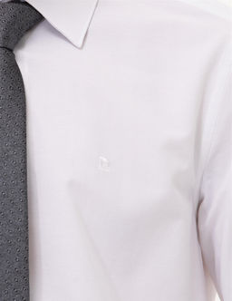 Beyaz Slim Fit Uzun Kollu Basic G_mlek