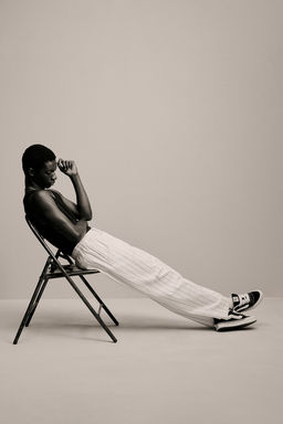 Pantalon de sarga Loose Fit - H&m фото 4