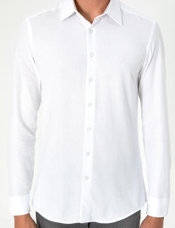Рубашка Pierre Cardin Slim Fit белая