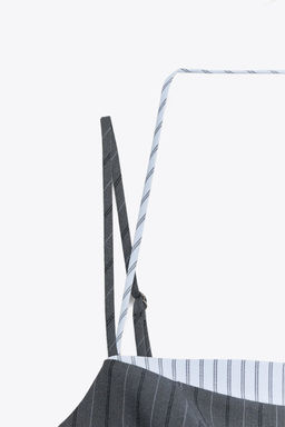 CONTRAST PINSTRIPE DRESS - Zara фото 9