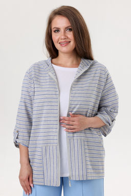 Жакет женский 4206/01/Серый, голубой - Rise фото 2