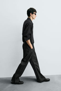 RELAXED FLARE FIT JEANS - Zara фото 6