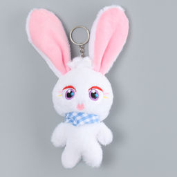 Мягкая игрушка Зайцы Ушастики на брелоке, 12 см, цвет МИКС - Simaland фото 2