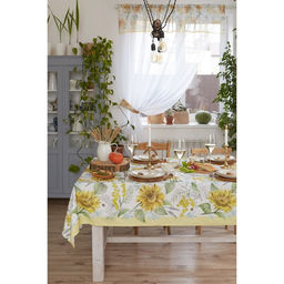 Скатерть Этель. Солнечные цветы, 220?147 см, 100% хлопок, саржа 190 г/м?