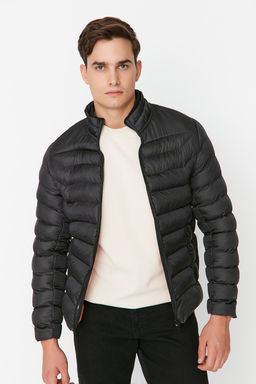 TRENDYOL MAN Tas Regular Fit Dik Yaka Sisme Ruzgara ve Suya Dayan?kl? Mont TMNAW23MO00001 - Trendyolmilla фото 9