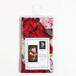 Полотенце Этель Flowers 40х73 см, 100% хлопок, саржа 190 г/м2 фото 5