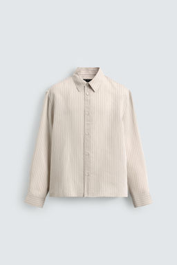 STRIPED RELAXED FIT SHIRT - Zara фото 7