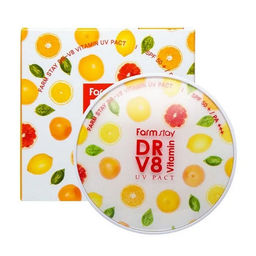 Farm Stay Компактная пудра с витаминами + сменный блок SPF 50/PA+++, №21
