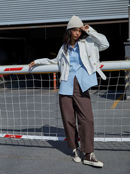 Beli Lastikli Gabardin Kad?n Pantolon