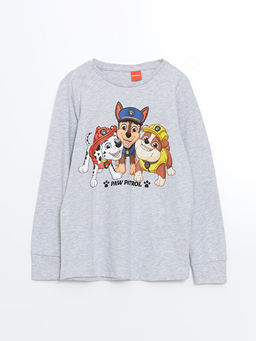 Bisiklet Yaka Paw Patrol Bask?l? Erkek ?ocuk Pijama ?st