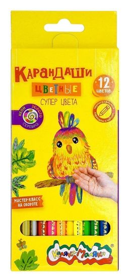 Карандаши Каляка-Маляка "Супер цвета" 12цв. (КНЗСКМ12, 221419)