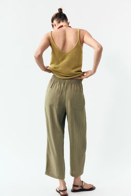 RUSTIC TROUSERS WITH ELASTIC WAIST - Zara фото 20