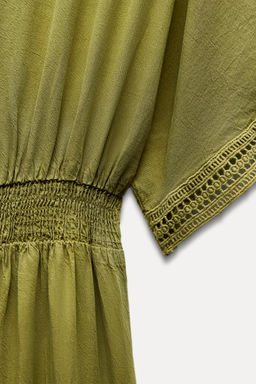 TUNIC DRESS WITH LACE TRIM - Zara фото 8