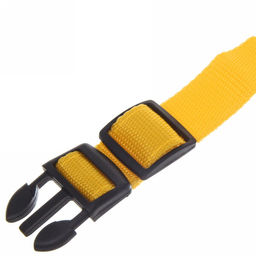 Ошейник с подсветкой и кольцом для жетона для средних пород собак "Бро видно", цвет жёлтый, размер M - 2,5*50см (лейбл)