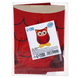 Цена за 2 шт. Воздушный шар фольгированный 15" «Сова», на подставке, под воздух