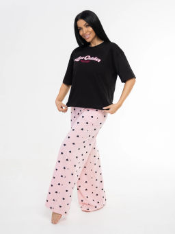 Костюм женский, цвет черный розовый - Барболета фото 9