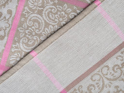 Скатерть 16С383-ШР/ст. 150*150 "Изразцы" цв. 2 рис. 48 розовый