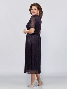 Платье Mira Fashion 5392S-Р темно-синий