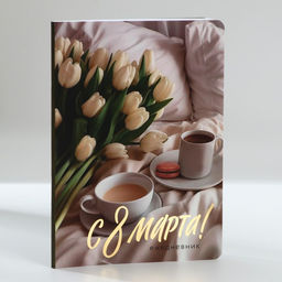 Ежедневник С 8 Марта, А5+, 100 листов, мягкая обложка, софт-тач