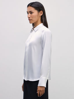 Базовая блузка из атласа / Zarina фото 4