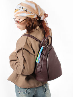 LACCOMA рюкзак Кэрри-Y2005-бордовый эко кожа хлопок фото 8