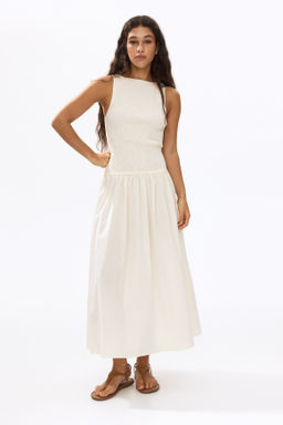 Vestido fruncido de sirsaca - H&m фото 4