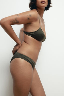 TEXTURED BRALETTE WITH SILK - Zara фото 3