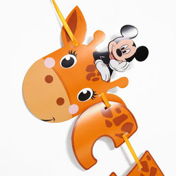 Гирлянда на ленте «С днем рождения», длина 2 м, Микки Маус и его друзья