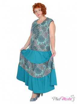 Платье Модель №1219 размеры 44-84 - Plusmoda фото 5