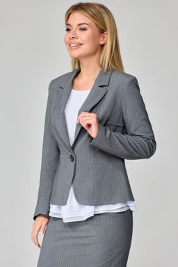 Костюм из жакета, блузки и юбки - Gizart фото 3