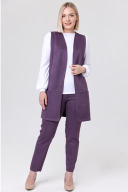 Жилет эко-замша 4241/02/Пыльно-голубой - Rise фото 19