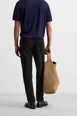 TEXTURED PLEATED TROUSERS - Zara фото 12
