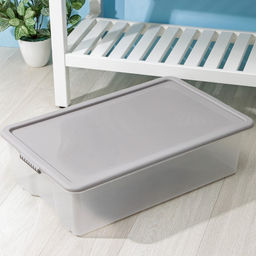 Контейнер для хранения с крышкой Porter, 32 л, 65.9×41.6×17.5 см, прозрачный