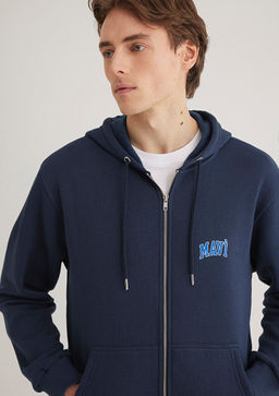 Mavi Logo Bask?l? Fermuarl? Lacivert Sweatshirt  фото 3