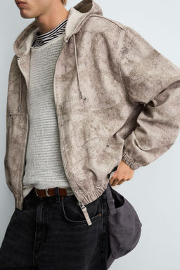 WASHED HOODED JACKET - Zara фото 7